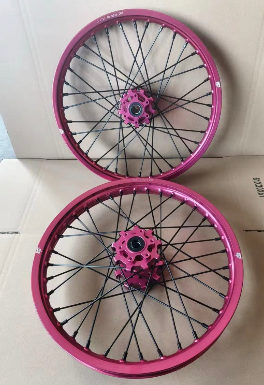 CUSTOM! Supermoto Wheel Set For Surron LBX/E Ride Pro/Talaria XXX, MX3, MX4, MX5