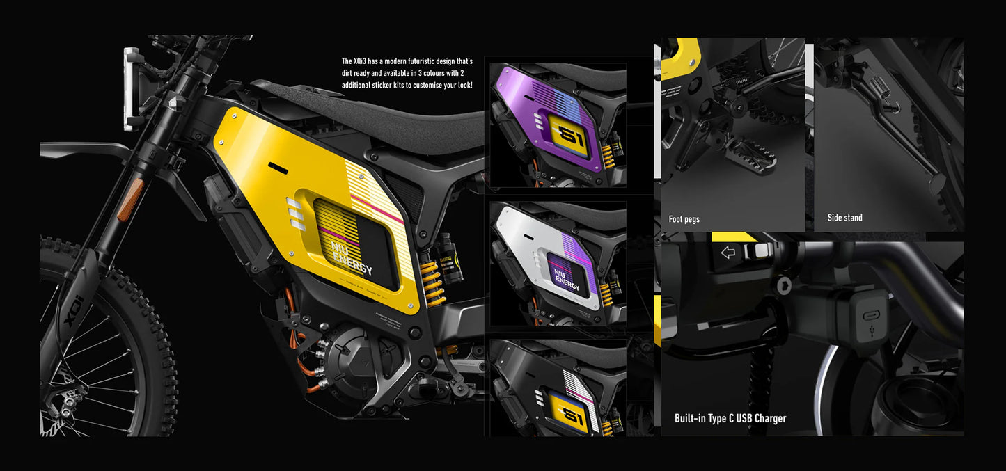 NIU XQi3 ELECTRIC DIRTBIKE "WILD VERSION"