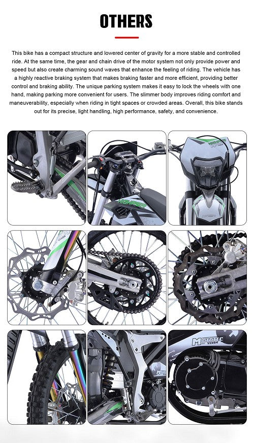 MOTOTEC eMOTO VENOM 72v 12000w (White)