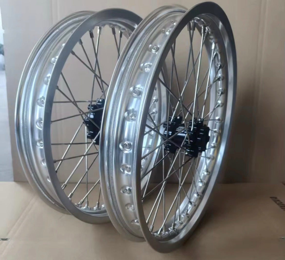 CUSTOM! Supermoto Wheel Set For Surron LBX/E Ride Pro/Talaria XXX, MX3, MX4, MX5