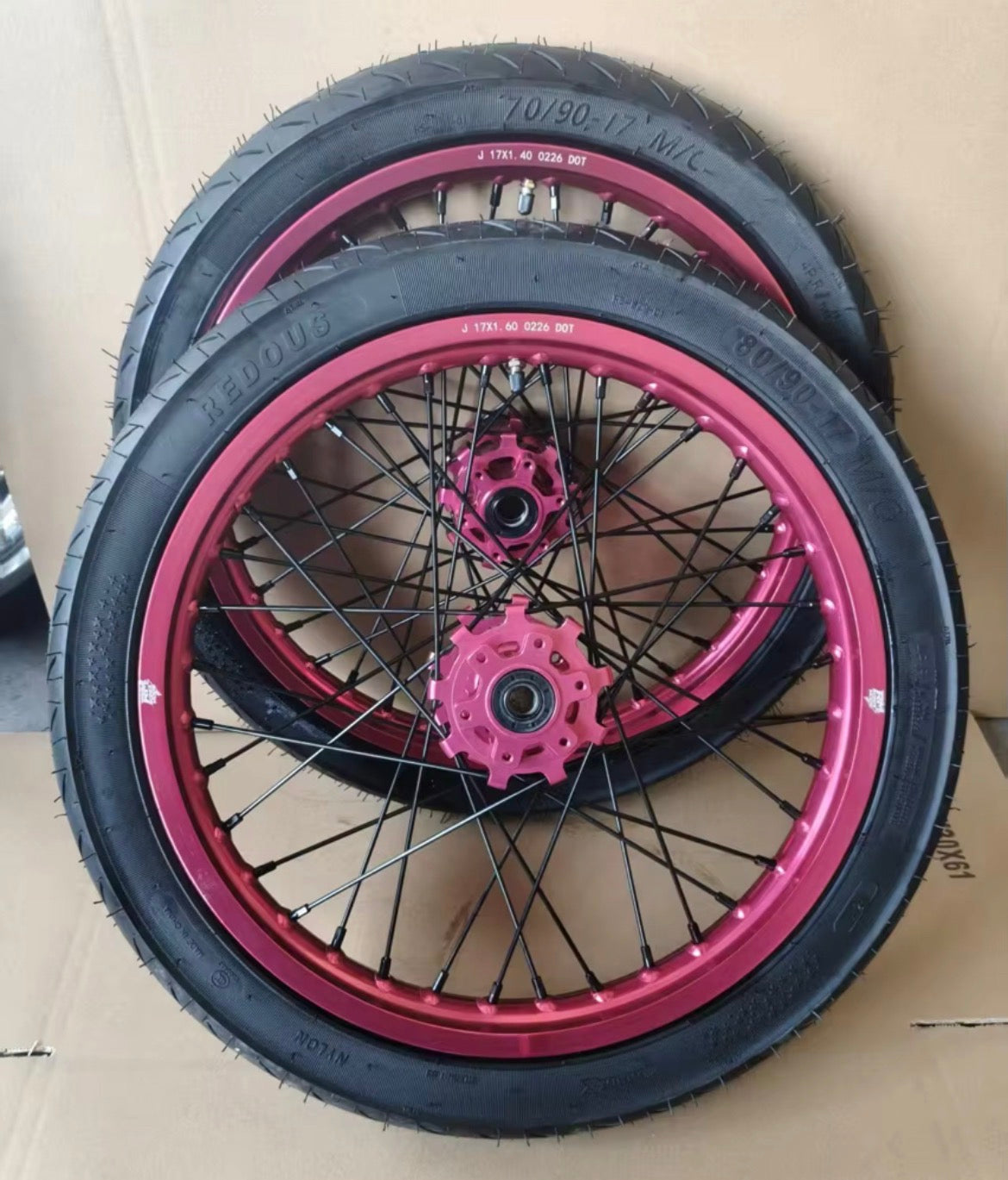 CUSTOM! Supermoto Wheel Set For Surron LBX/E Ride Pro SS 2.0